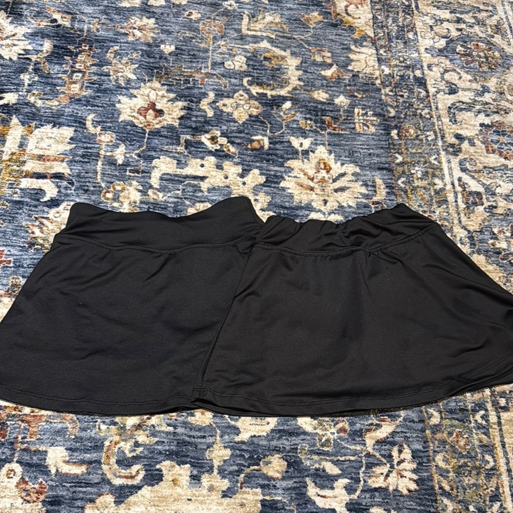 SET OF Olivia Kay Girls Size 8 (Med) Black Skort 2 pair